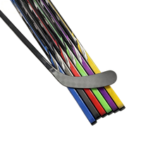 Bâton de hockey en fibre de carbone haute résistance 5800 6200 Mpa, point de flexion personnalisé, motif de lame, bâton de hockey pour jeunes et seniors