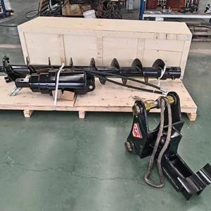 Escavadeira Skid Steer Retroescavadeira Anexos Hidráulica Terra <span class=keywords><strong>Auger</strong></span> Broca Post Buraco Digger - Product Image 2