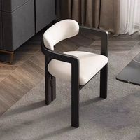 Chaise de salle à manger en bois massif avec coussin moelleux, prix usine, simple et abordable, pour la maison, la cuisine ou le restaurant, modèle L074 (2026)