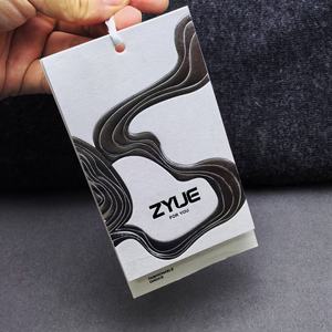 Étiquettes de vêtements personnalisées de luxe, étiquettes suspendues en papier spécial réfléchissant laser irisé, estampage <span class=keywords><strong>à</strong></span> chaud, découpe, écologiques, personnalisées - Product Image 4