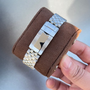 Montre mécanique automatique pour homme en promotion, cadran météorite, <span class=keywords><strong>lunette</strong></span> en céramique orange-brun, bracelet en acier à cinq maillons, double fuseau horaire, lumineuse - Product Image 6