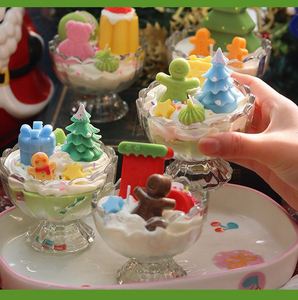 Vela Aromática Navideña de Cera de Soya con Forma de Santa Claus y Muñeco de Nieve, Decoración para el Hogar y Jardín, Regalo para Crear Ambiente - Product Image 1