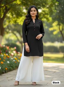 Derniers hauts courts magnifiques avec la collection Plazzo Heavy Rayon pour femmes - Product Image 2