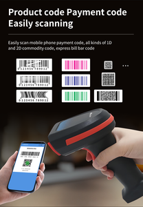 Cầm tay USB Laser bar code Reader Scanner hàng tồn kho không dây QR mã 1D 2D Máy quét mã vạch cho siêu thị - Product Image 6