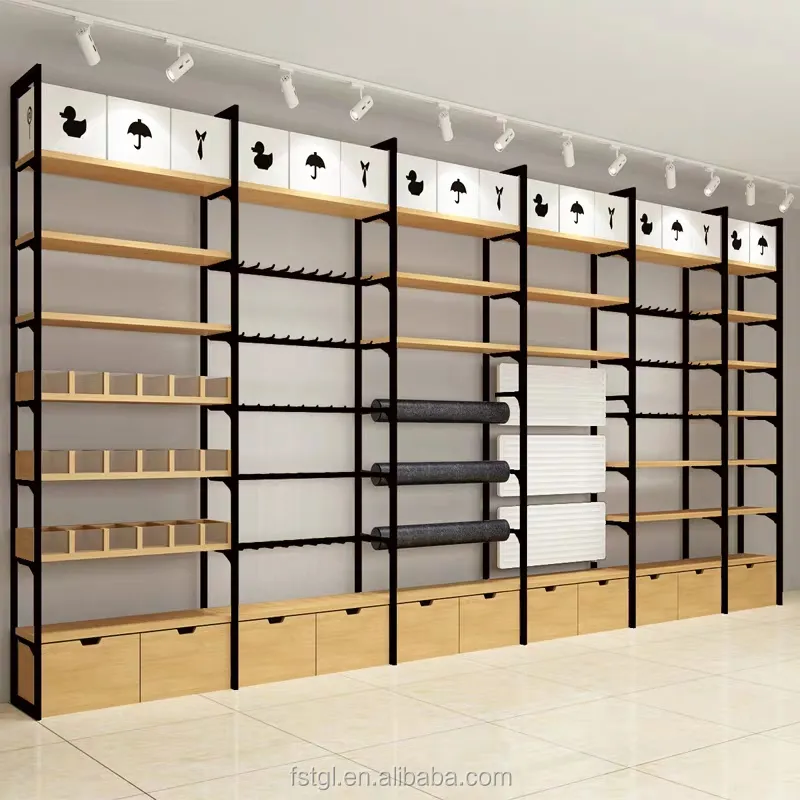 โรงงานขาย Miniso Shelf Multi-Function Retail Store ชั้นวางของ