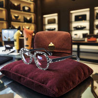 Marco de gafas ópticas de diseñador de lujo 2025, marco de gafas a rayas para hombres y mujeres, gafas de lectura elegantes con características protectoras