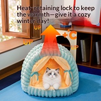Nouvelle Villa pour Chat Semi-Enfermée de Luxe en Tissu, Lit pour Chien, Abri Toutes Saisons Offrant Sécurité, Vente en Gros Fabricant