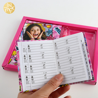 EN PACK personnalisé téléphone livre école mignon Mini cahier planificateur impression personnalisée planificateur quotidien avec stylo signet et boîte d'emballage