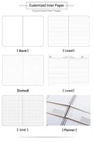 Carnet de notes A5 personnalisable en cuir, journal intime, agenda rigide, couverture en PU lignée – Vente en gros fabricant