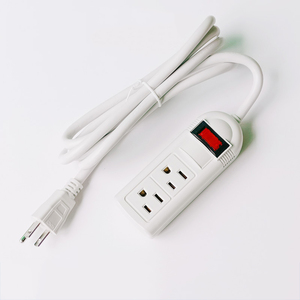 Fabrika fiyat taşınabilir 6 Outlet dalgalanma koruyucusu amerikan standart güç şeridi naylon elektrik fişi 3 çıkışları 13A anma akımı - Product Image 3