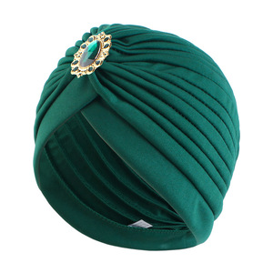 Chapeau ethnique <span class=keywords><strong>africain</strong></span> respirant en polyester uni pour femmes, hijab musulman, bandanas, foulard arabe, turbans, bonnets personnalisés avec logo, mode - Product Image 6