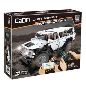 แอป2.4G Rc รถออฟโรด <span class=keywords><strong>Humm</strong></span> H2รถบรรทุกอิฐ CaDa C51044W DIY RC อาคารบล็อกรถ - Product Image 6