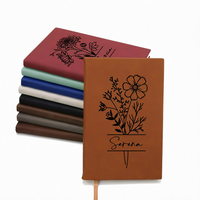 Carnet portable A5 classique personnalisé avec gravure laser, couverture de carnet personnalisée, fournitures de bureau, journal en similicuir