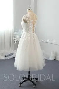 Ivory Knee Length Short Ballerina Skirt Wedding Dresses Classic Styles