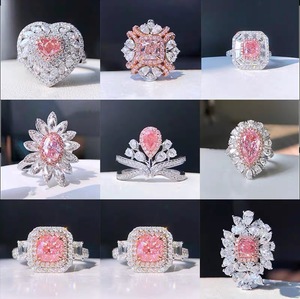 18K Vàng Kép Sử Dụng Đồ Trang Sức 1CT Lê Hình Dạng Phòng Thí Nghiệm Grown Kim Cương Vòng Cổ Mặt Dây Chuyền & Nhẫn Cho Phụ Nữ Cho Đám Cưới & Các Bên - Product Image 2