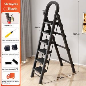 Escalera Multiusos de Alta Resistencia de 6 Peldaños, Escalera Plegable Tipo <span class=keywords><strong>Cherry</strong></span> Picker - Product Image 2