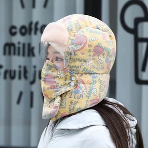 Winter Lei Feng Hat Women Warm Windproof Cotton <b>Neck</b> Ear Protection Cycling Outdoor Hat - Product Image 2
