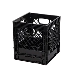 Heavy Duty 16 Quart Foldable Quart Folding Storage Vegetable Fruit Beer Wine Agricultural Milk Crate