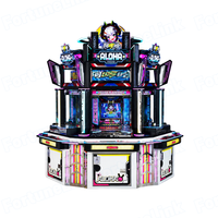 Machine à poussoir de pièces de monnaie, prix usine, version anglaise, machine d'arcade 6 joueurs, machine de jeu d'arcade à poussoir de pièces de monnaie connectable