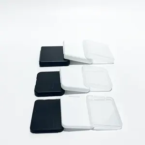 Custom Case kartu wadah pecah plastik, case tipis plastik paket plastik tipis hitam putih bening