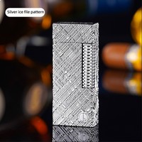 Briquet à huile rétro vintage mécanique, personnalisé, de luxe, en métal, coupe-vent, cool et unique, au kérosène