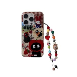 Funda de Teléfono con Ilustración Retro de Gato Negro Divertido, Cubierta Protectora de Doble Capa para iPhone 17 Pro Max 16 15 14 13, Estilo Femenino y Lindo - Product Image 5