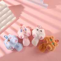 Porte-clés en peluche de forme de chat, de haute qualité, mignon, à texture douce, aux couleurs vibrantes, longue durée, décorations de sac à dos