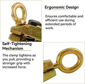 Bộ dụng cụ kẹp cơ thể tự động 5 tấn với khung thép thiết kế thẳng 2 chiều Kéo Cắt kéo để sửa chữa bảng điều khiển xe - Product Image 4