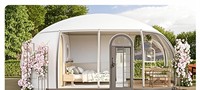 Tente Dôme Transparente Promotionnelle Grande Capacité pour Camping Extérieur, Capsule Étoilée pour Hôtels, Mariages et Événements