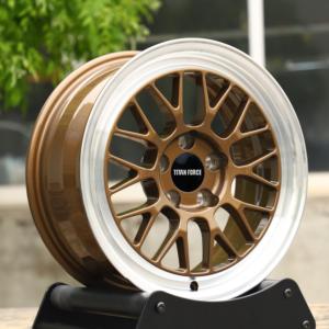 Jantes de voiture TITAN 5x108 5x100 5x112 5x114.3 18 19 20 pouces, jantes forgées sur mesure bronze à profil profond pour BMW M140i Civic Type R FL5 - Product Image 3