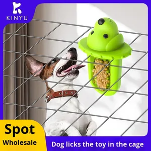 Jouet d'agitation et d'auto-entretenement pour chien en silicone écologique Som Durable Chew, 320g, motif uni - Product Image 5