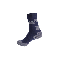Chaussettes décontractées mi-épaisses colorées personnalisées les plus vendues pour hommes, en coton et polyester chauds pour la saison hivernale
