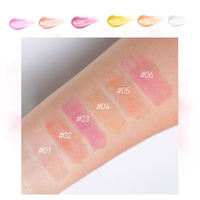 Gloss à lèvres liquide végétal transparent scintillant sans logo, vente en gros, personnalisable, végétalien, marque privée, maquillage hydratant et brillant