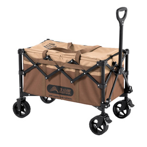 Beishanlang Camping <b>Cart</b> <b>Foldable</b> 4-Wheel Outdoor Storage <b>Cart</b> With Telescopic Handle And Off-Road Wheels - Product Image 1