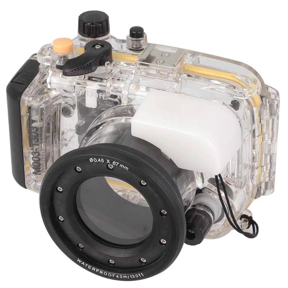 Mcoplus carcasa resistente al agua Cámara cubierta de la Caja impermeable a 40 m/130ft para Sony Mini cámara DSC-RX100