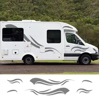 Venta caliente 150cm RV pegatina árbol calcomanía montaña escena coche pegatina bosque vinilo gráfico Kit RV remolque coche deporte DIY Accesorios