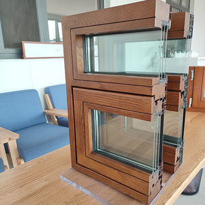 Cao cấp nhôm mạ gỗ nghiêng và biến cửa sổ tùy chỉnh tiêu chuẩn Slimline cấu hình cửa sổ cách âm - Product Image 1