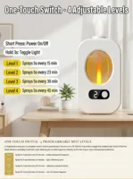 Diffuseur de parfum intelligent rechargeable à commande tactile avec écran numérique, capteur automatique, en plastique écologique personnalisé
