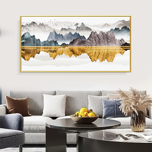 <span class=keywords><strong>Peinture</strong></span> en porcelaine de cristal de paysage abstrait inspirant pour la décoration intérieure pour le bureau de chambre à coucher ou le mur de salon - Product Image 4