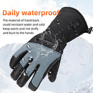 Fábrica impermeable a prueba de viento mitones <span class=keywords><strong>calefactables</strong></span> guantes con aislamiento térmico batería cálido invierno esquí deporte guantes de motocicleta <span class=keywords><strong>calefactables</strong></span> - Product Image 5