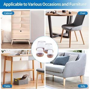 Nouvelles protections de pieds de chaise en silicone épaissi, anti-rayures, durables, pour meubles - Product Image 5