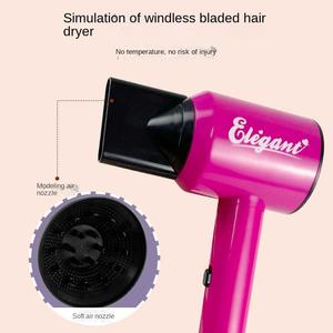 Kids Makeup <strong>Kit</strong> Children's Plastic Hairdressing Tools Toy Suit with Handbag Barber Shop Beauty &amp; Fashion Toy for Kids - Product Image 3