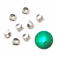 LED SMD 3528 vert ultra-lumineux 500-505nm 12000-14000mcd Lentille sphérique 30 °   3.0-3.2V 30mA pour feux de signalisation routière