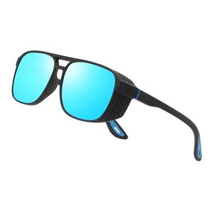 <span class=keywords><strong>Gafas</strong></span> de <span class=keywords><strong>Sol</strong></span> Steampunk para Hombre, Estilo Industrial con Protectores Laterales, <span class=keywords><strong>Gafas</strong></span> de <span class=keywords><strong>Sol</strong></span> Retro para Motociclistas, UV400 - Product Image 3