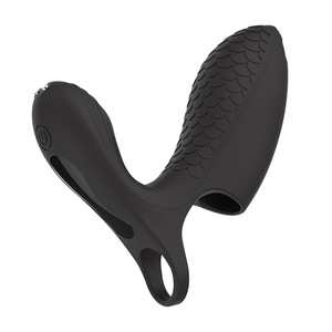 Vibrateur de doigt à écailles de poisson version améliorée, vibrateur de doigt pour adultes, manchon avec 10 fréquences à écailles de poisson pour massages - Product Image 3