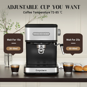 Macchina da Caffè Empstorm 20 Bar 3 in 1 con Lancia Vapore per <span class=keywords><strong>Latte</strong></span>, Filtro per Polvere e Capsule, Prepara Cappuccino - Product Image 5