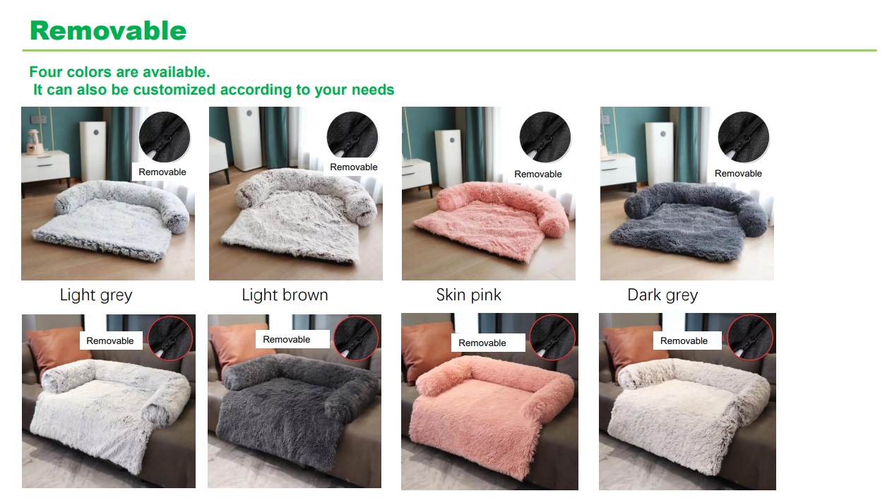 High Quality Personalized Soft Plush Large Pet Sofa Couch Cat Dog Premium Bed For Furniture
