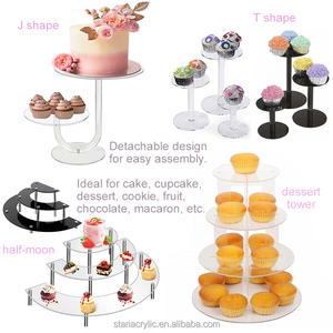 Rõ ràng Acrylic hiển thị thực phẩm đứng 16 Mini Acrylic cupcakes Lollipop chủ lucite perspex bánh Pop đẩy Pop hiển thị đứng - Product Image 4