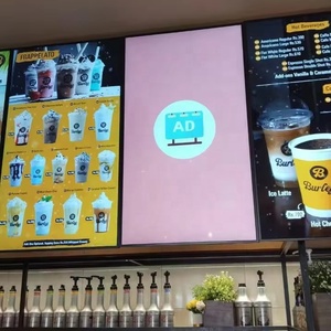 43-дюймовый мини KFC фаст-фуд меню кафе дисплей с подсветкой ЖК-меню Рекламный заказ дисплей с CMS - Product Image 1