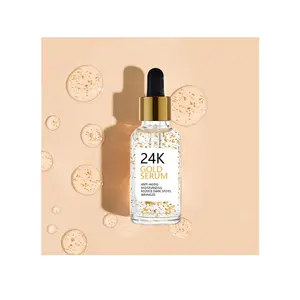 Private label nizza qualität hyaluronsäure anti aging feuchtigkeits 24k gold serum